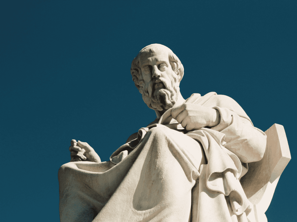 Statue af den græske filosof Platon